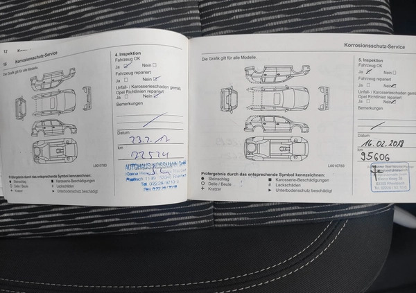 Opel Mokka cena 41500 przebieg: 206000, rok produkcji 2013 z Międzyrzecz małe 137